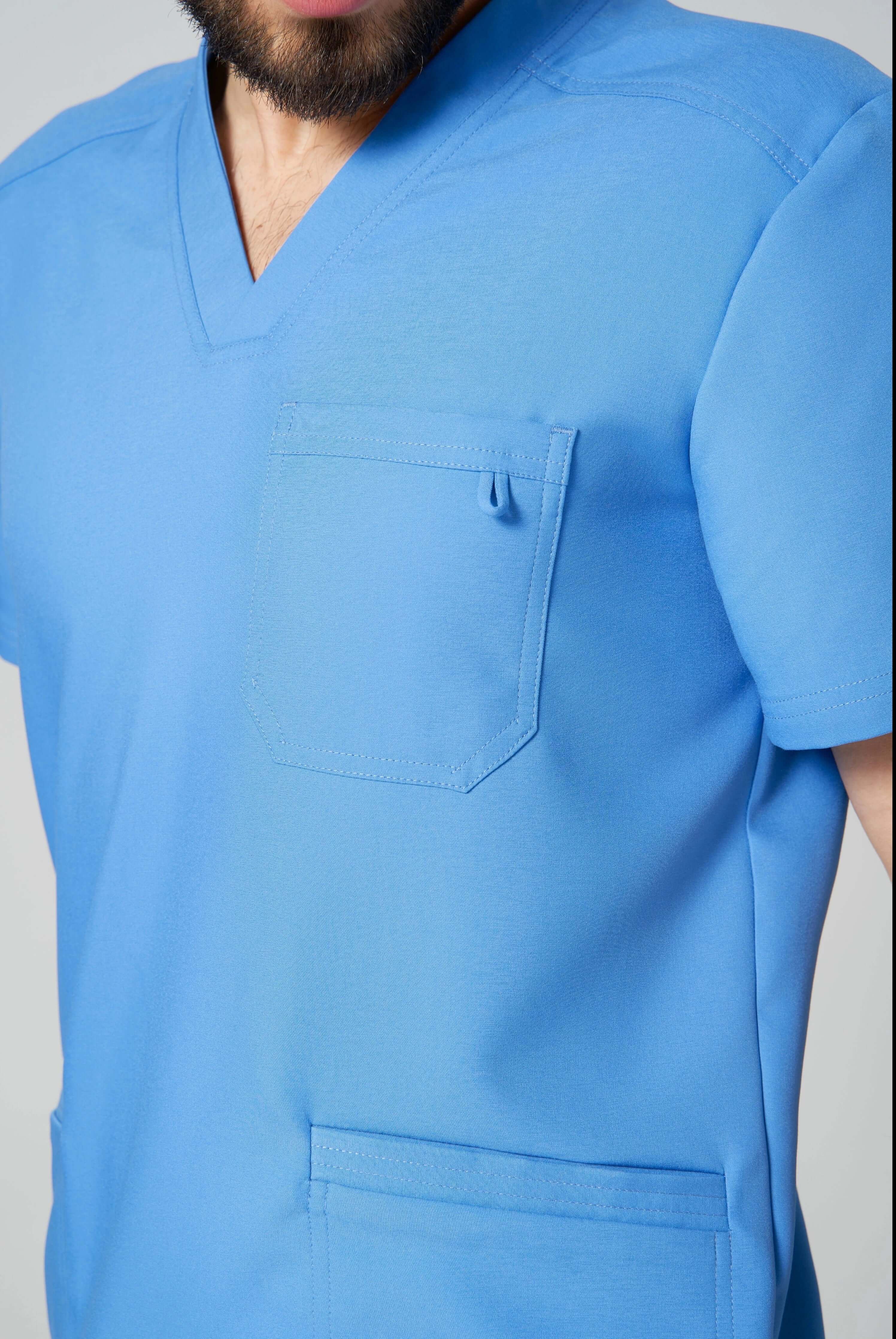 Bluza medyczna męska AXIS błękitna