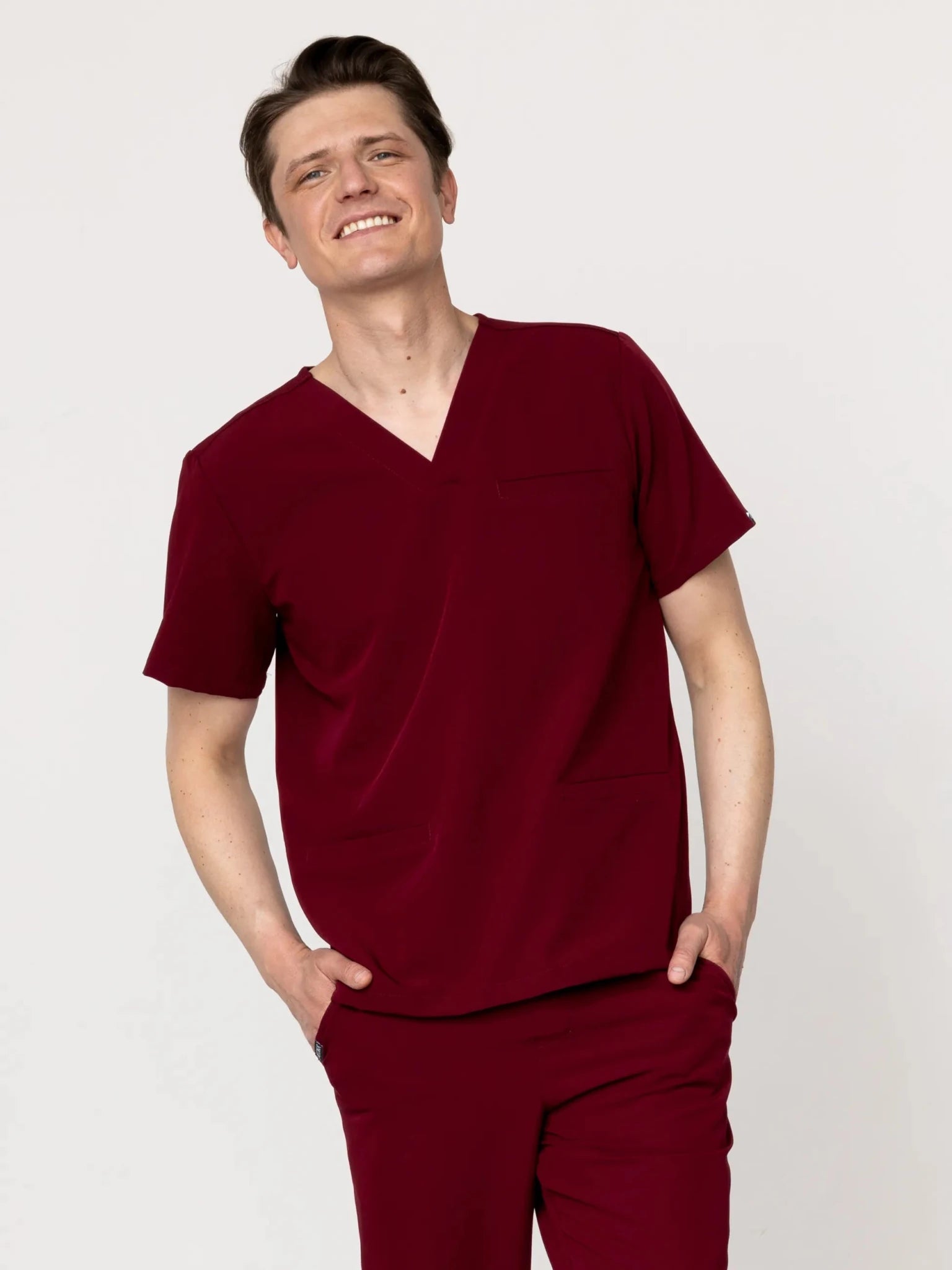 Bluza medyczna męska - Fortis cherry smoke - Medka