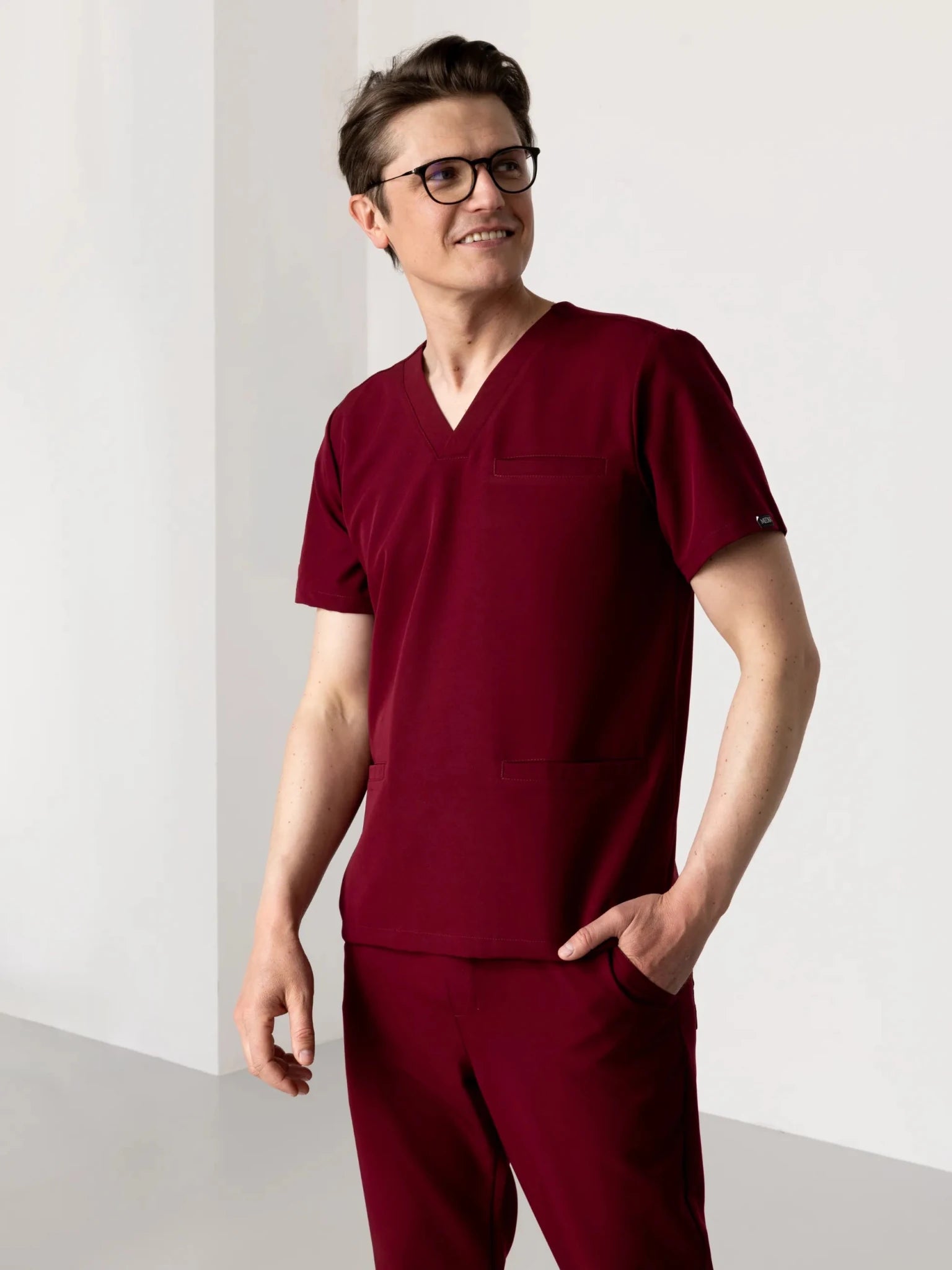 Bluza medyczna męska - Fortis cherry smoke - Medka