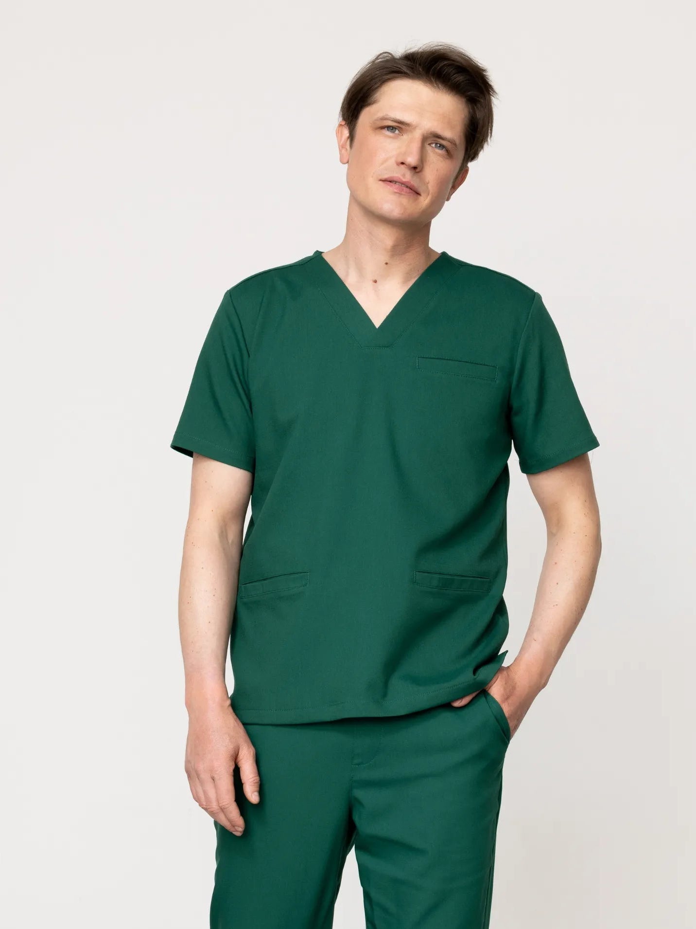 Bluza medyczna męska - Fortis emerald green - Medka