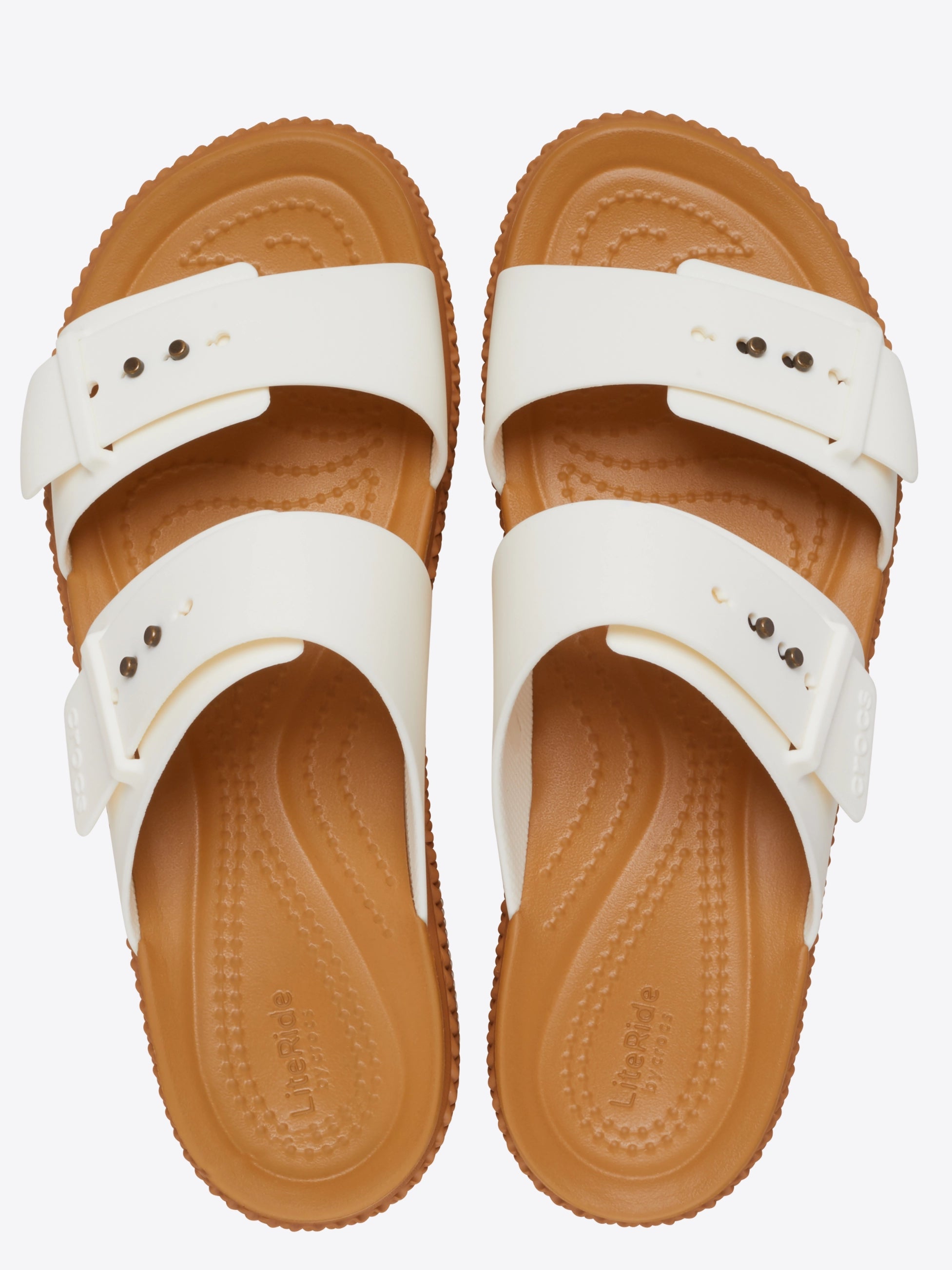 Buty medyczne Crocs Brooklyn chalk widok z góry