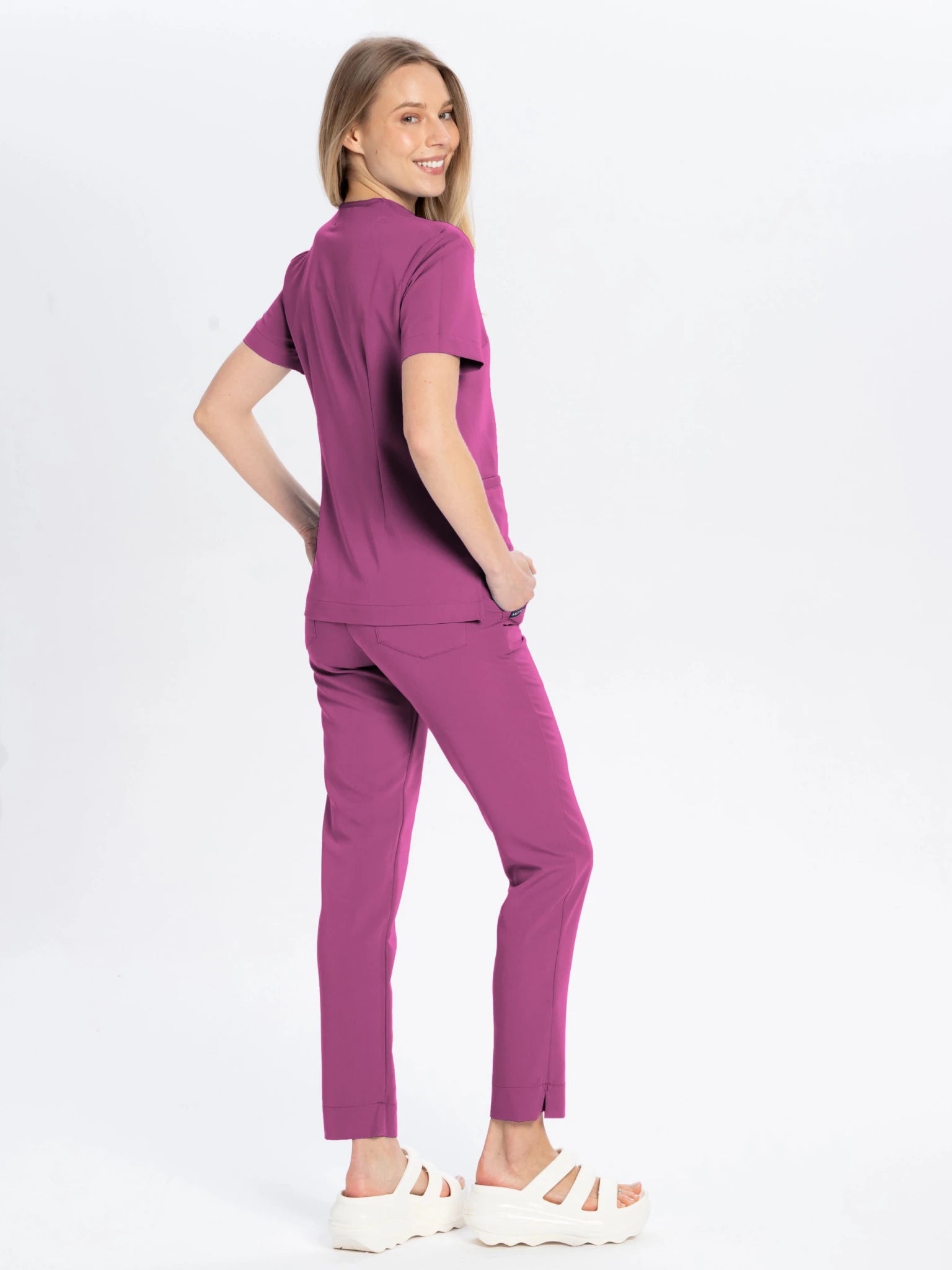 Komplet medyczny damski roseberry: bluza Moxi i spodnie Nessa - Medka