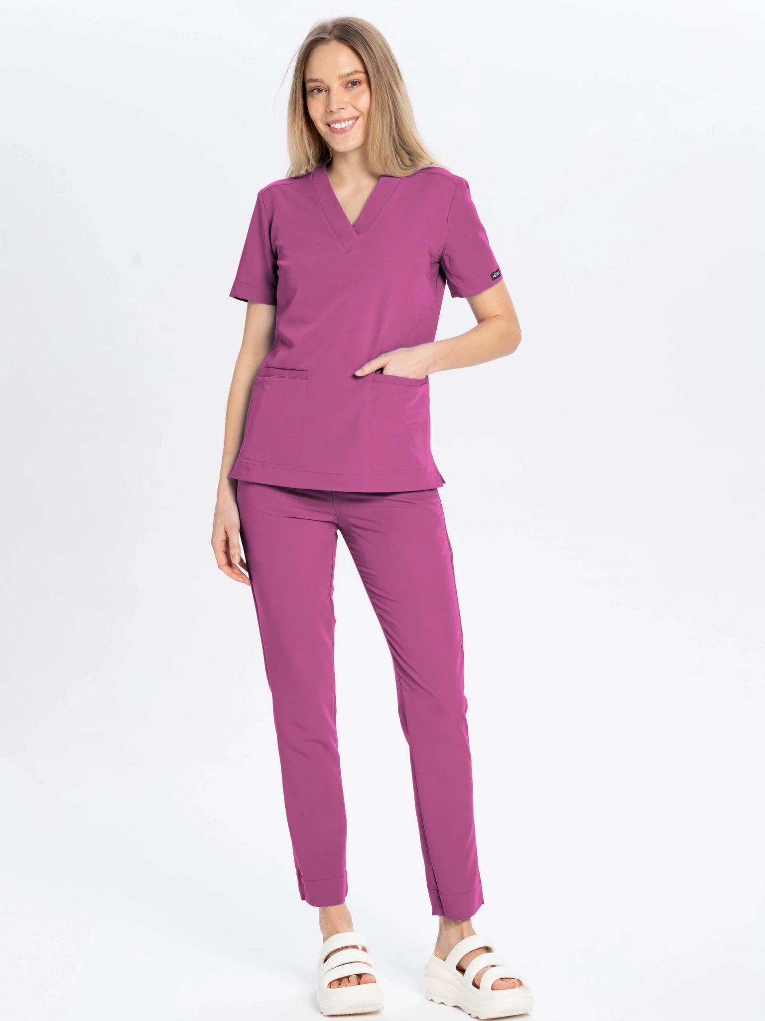Komplet medyczny damski roseberry: bluza Moxi i spodnie Nessa - Medka