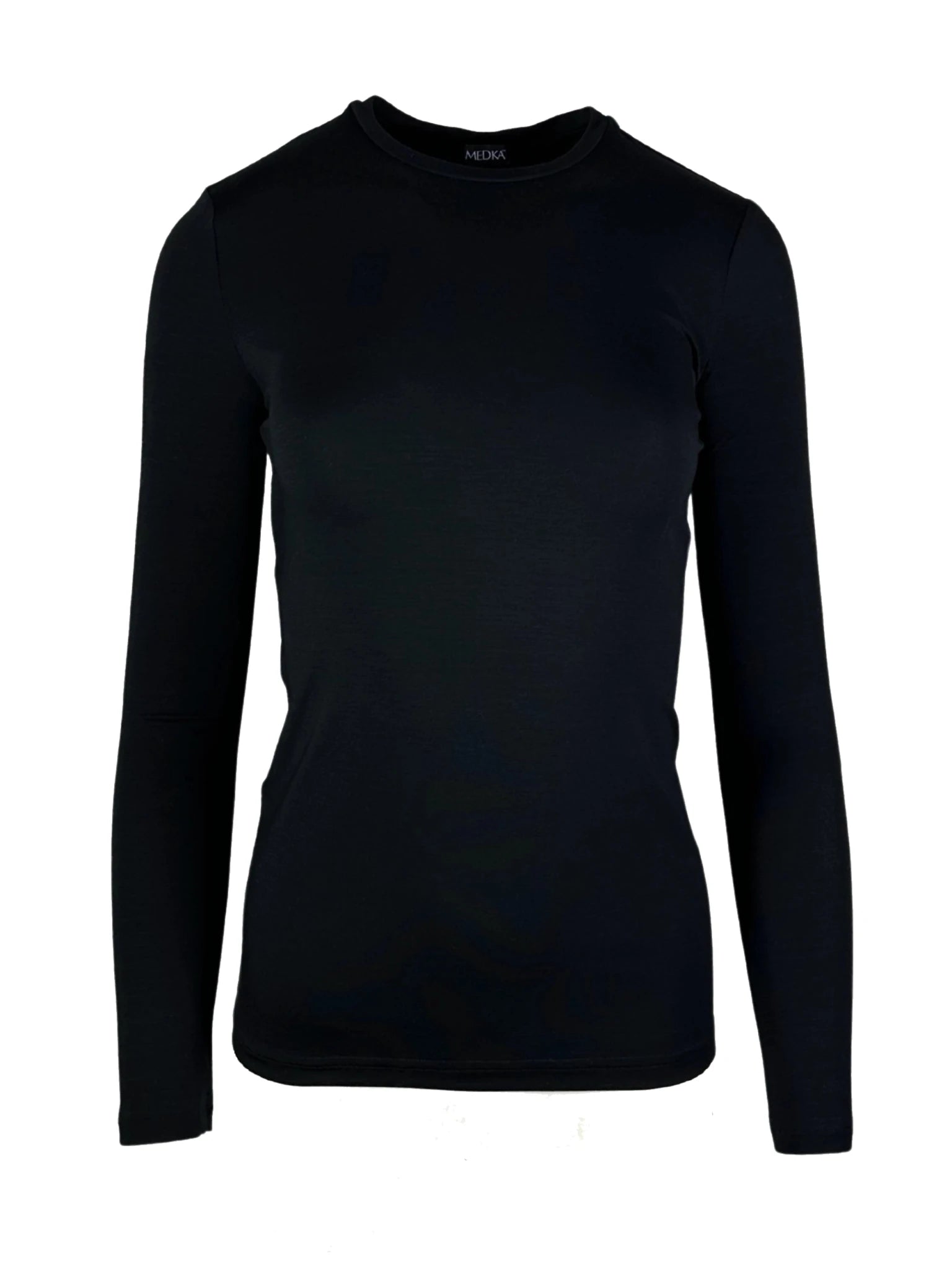 Koszulka medyczna damska Longsleeve czarny - Medka