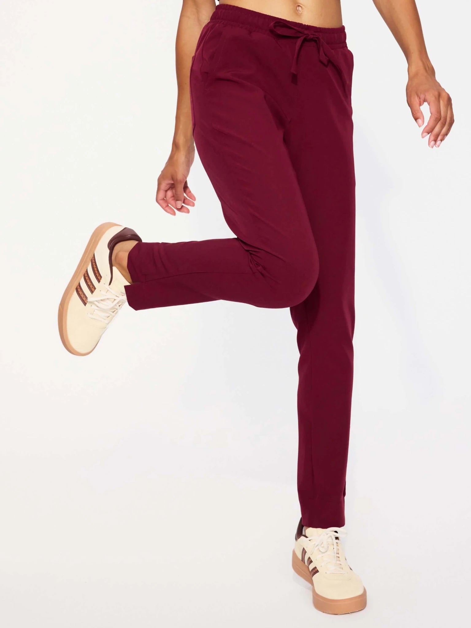 Spodnie medyczne damskie - NESSA cherry smoke - Medka