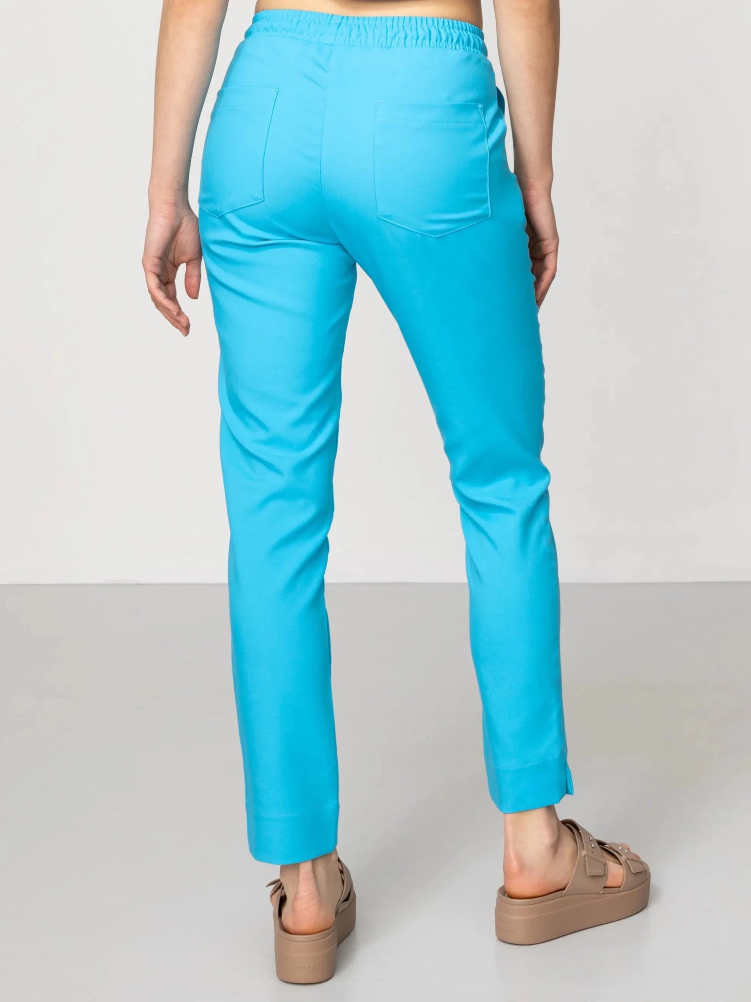 Spodnie medyczne damskie - NESSA tropical blue - Medka