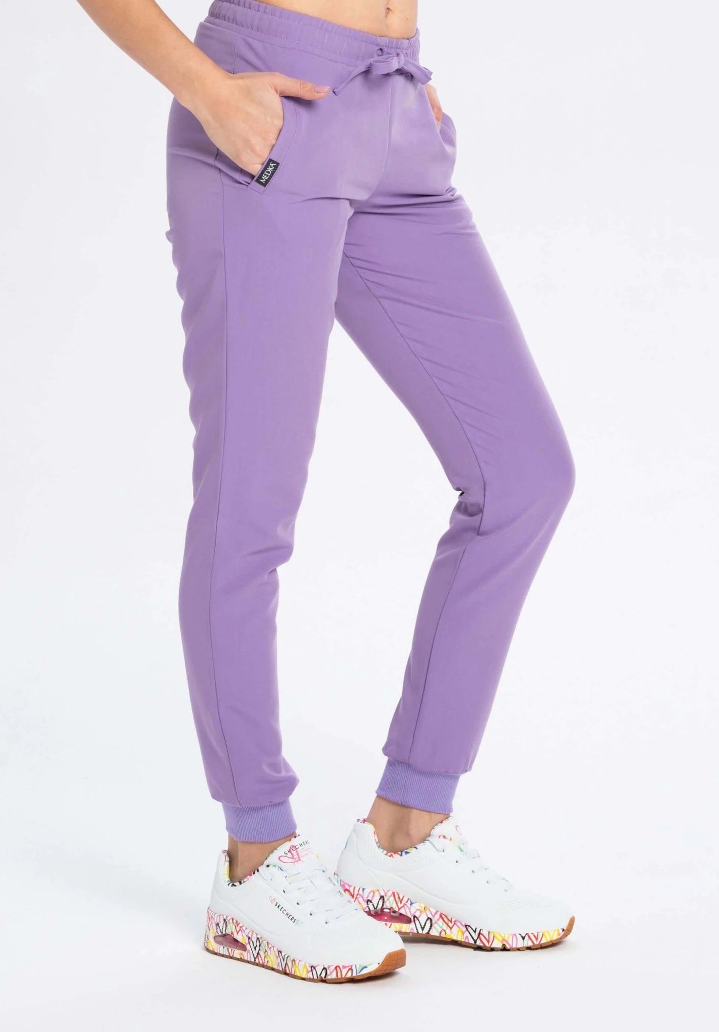 Spodnie medyczne damskie - WELT amethyst - Medka