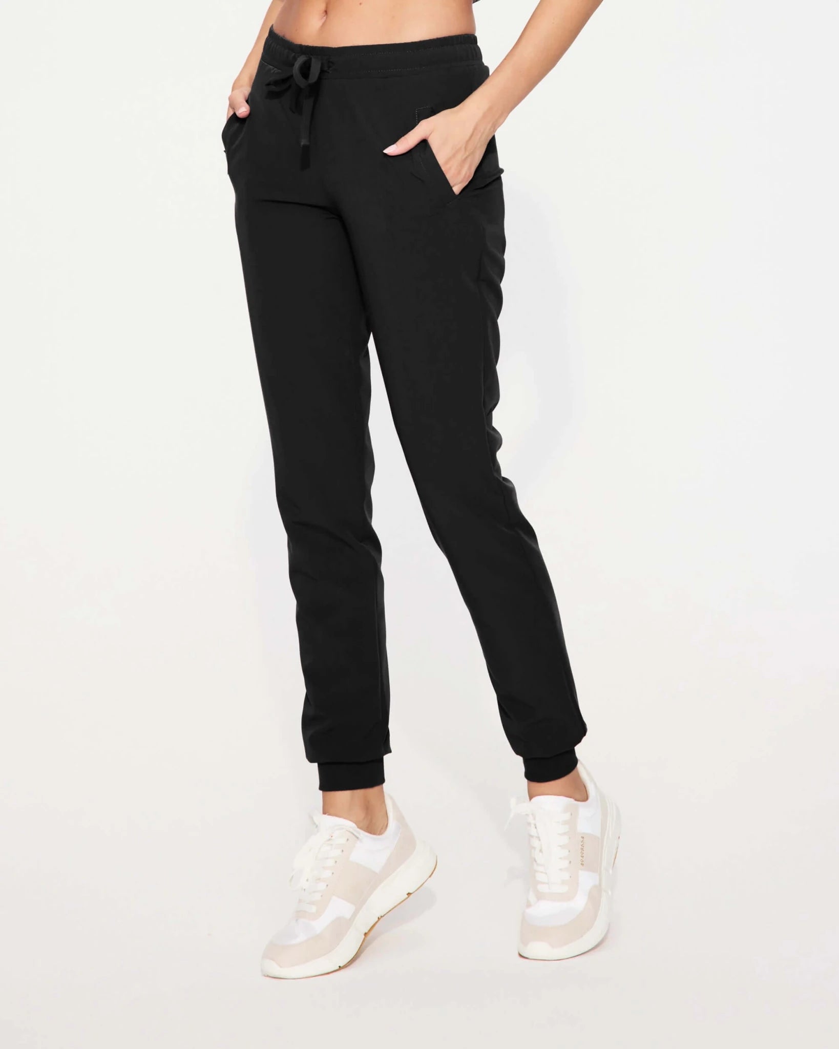 Women's medical trousers - WELT black (cotton cuff)