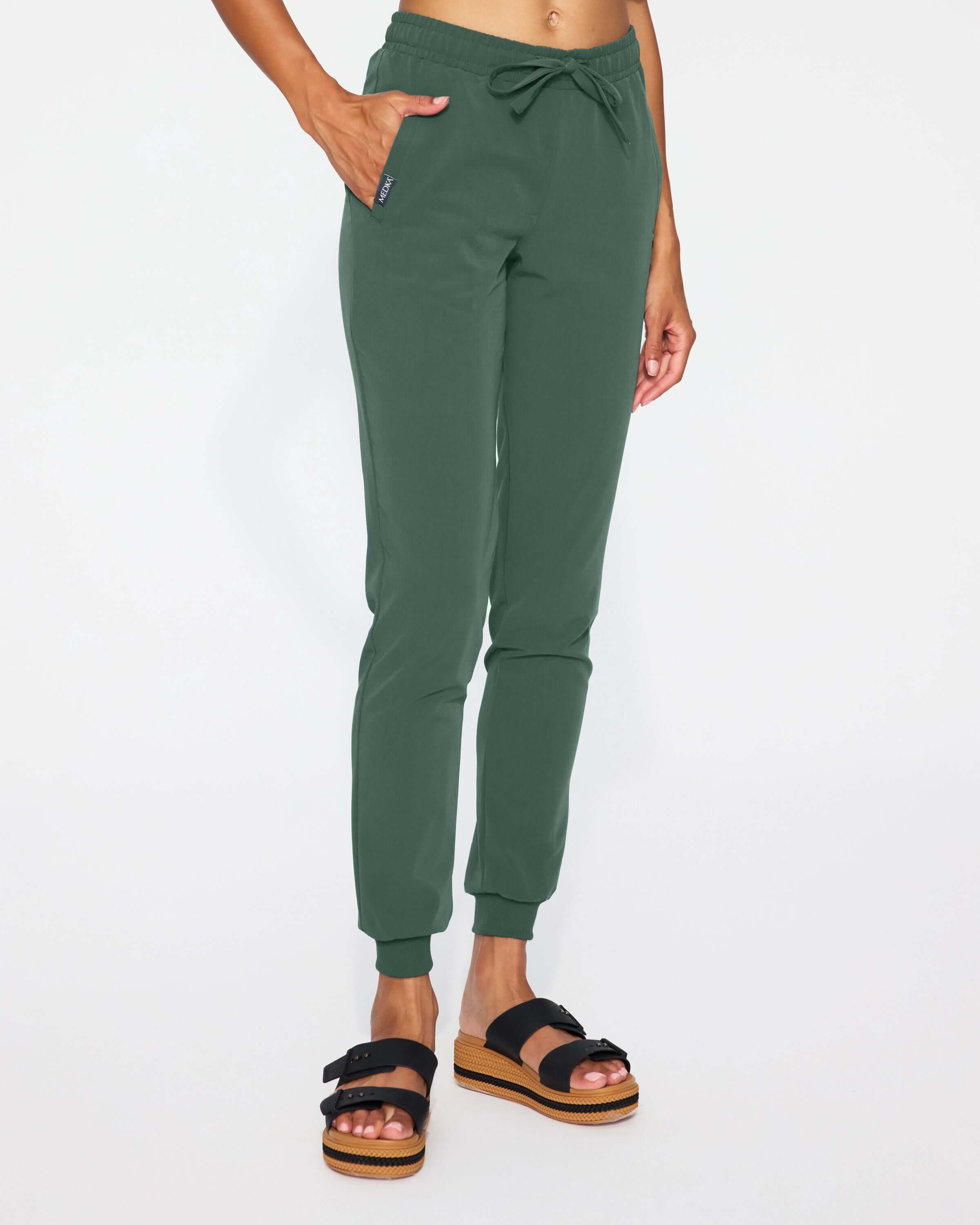 Spodnie medyczne damskie WELT forest