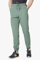Men's medical trousers - GENUS olive joggers (fabric cuff) - Medka