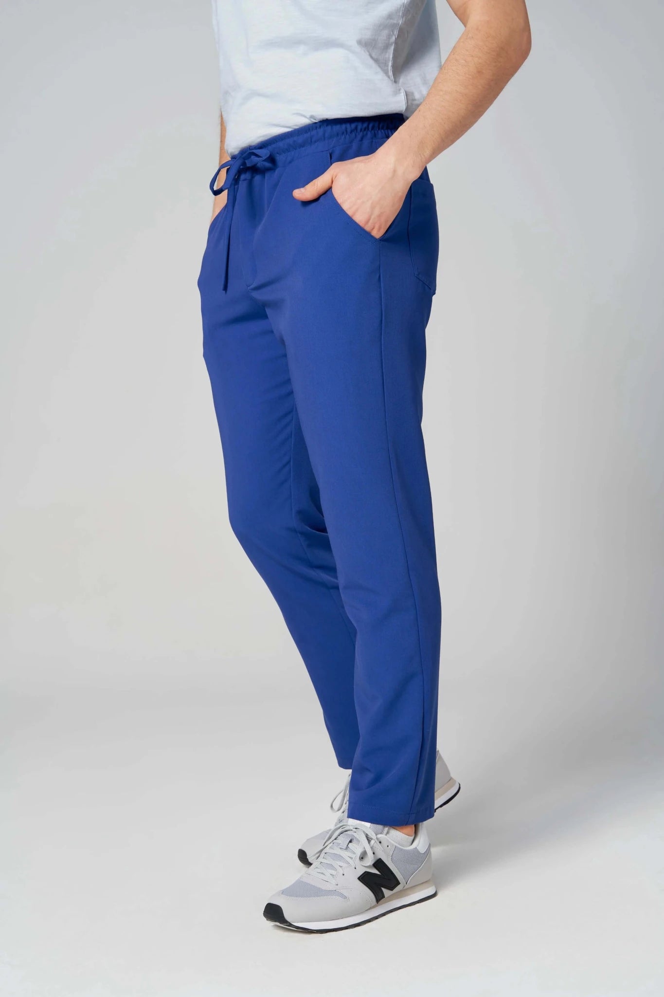 Spodnie medyczne męskie - MARGO chabrowy OUTLET - Medka