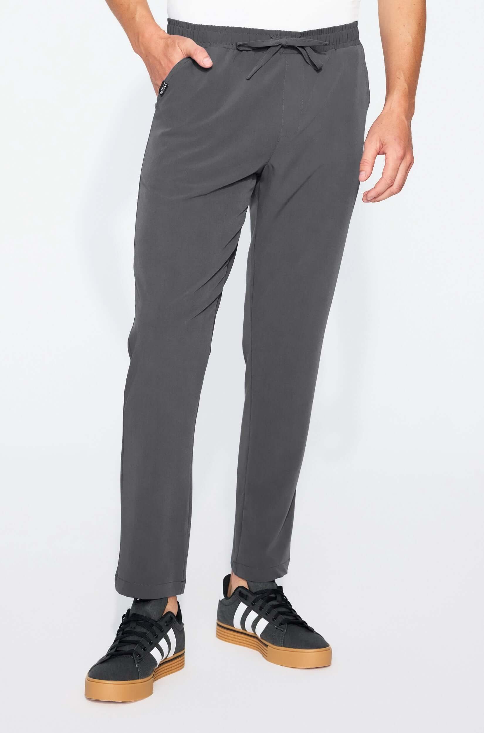 Spodnie medyczne męskie MARGO stalowe