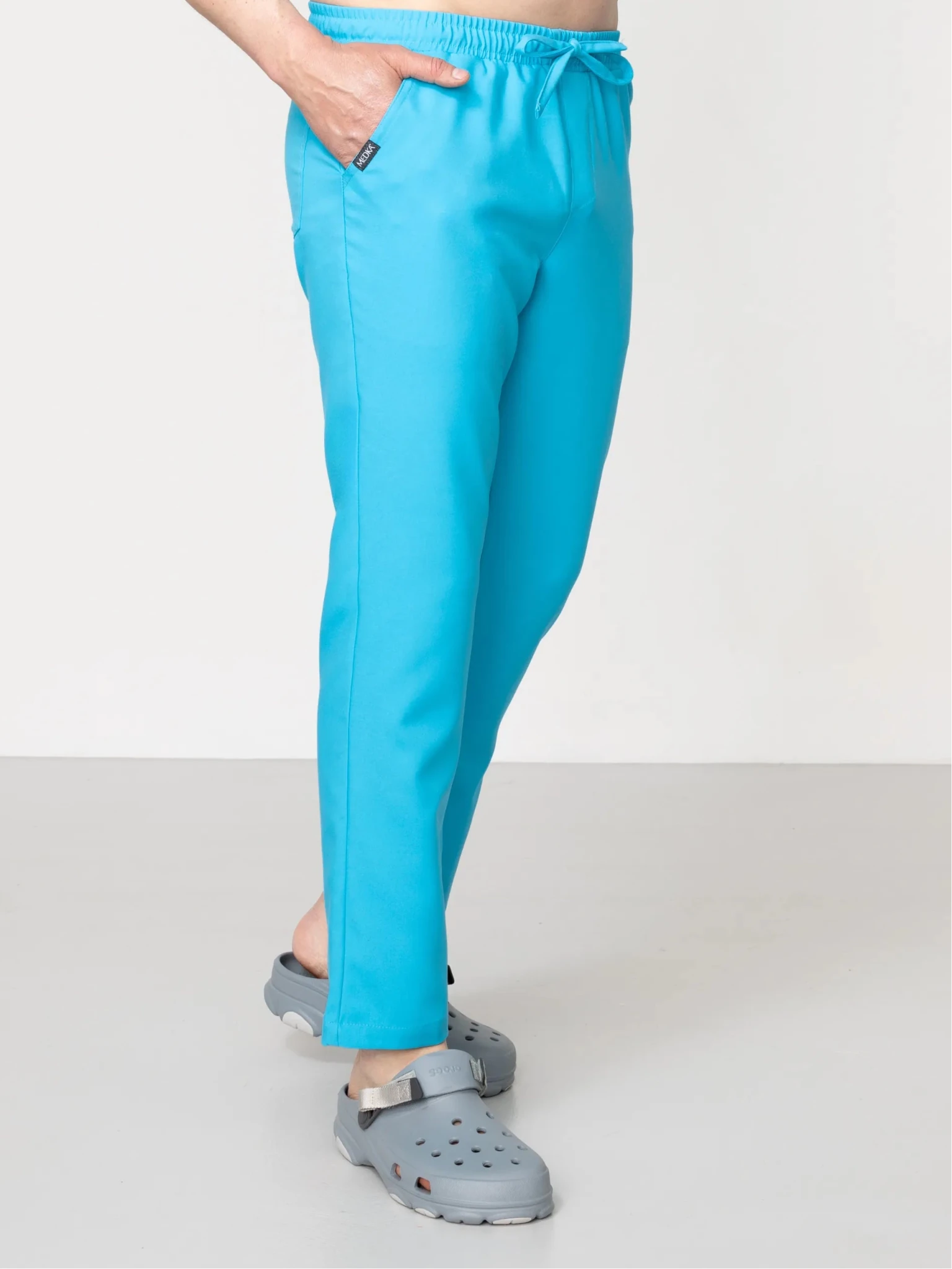Spodnie medyczne męskie - MARGO tropical blue - Medka
