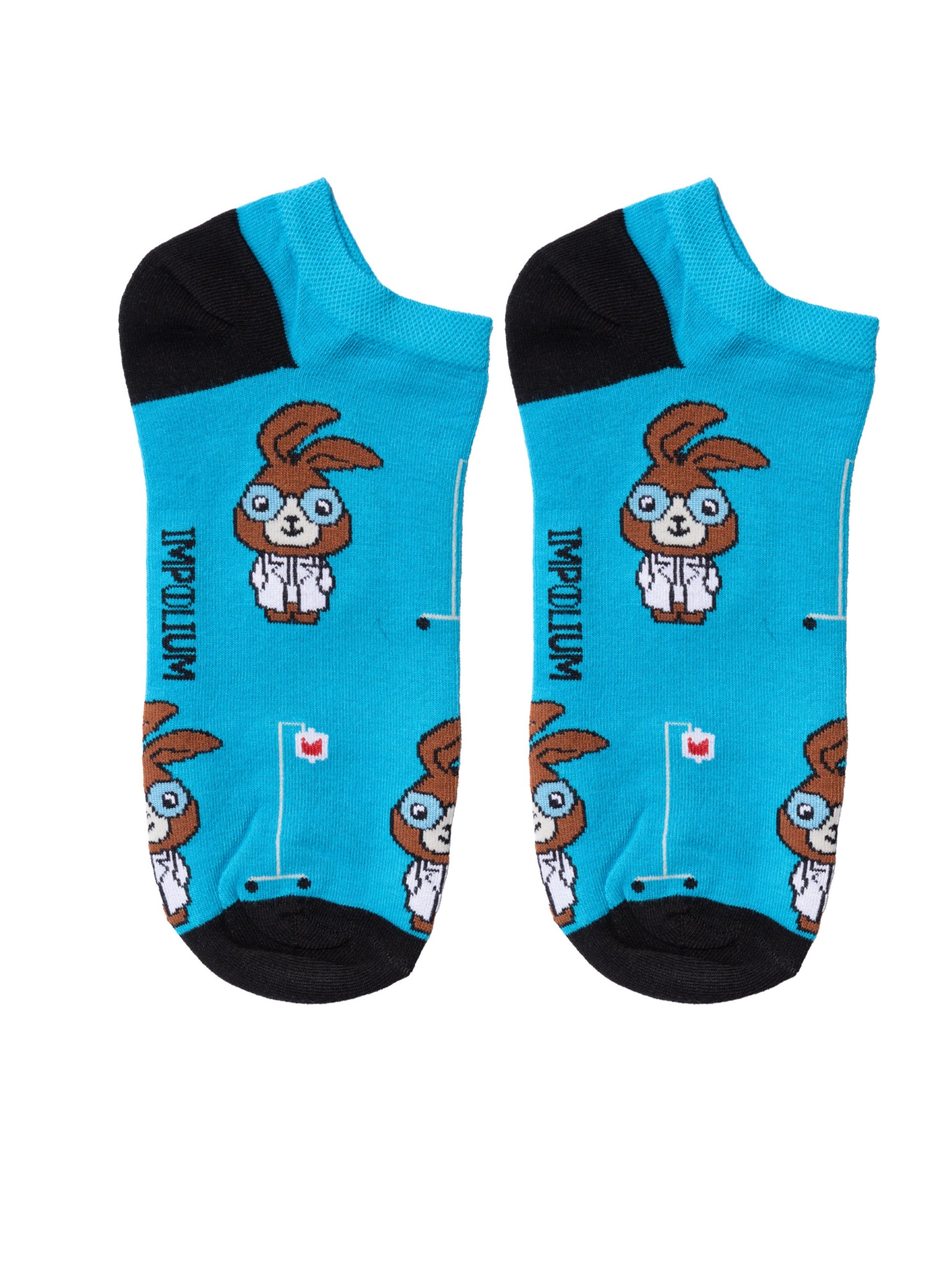 Skarpetki STOPKI Dr Królik (unisex) widok z boku