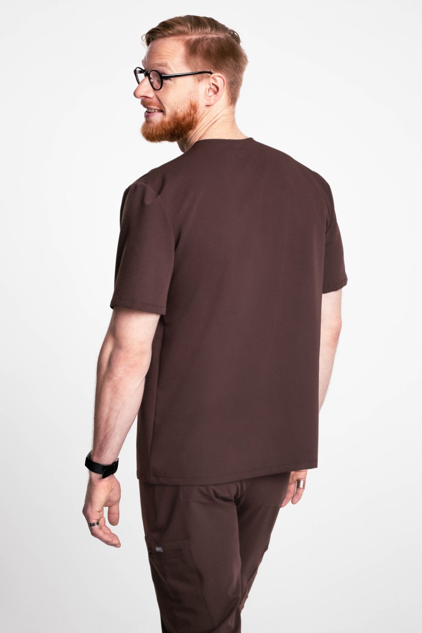 Bluza medyczna męska PACE - kolor brązowy